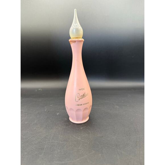 Avon Cotillion Cream Lotion Pink GENIE Bottle 4oz - 1965 - 7.75” Tall - Picture 2 of 6